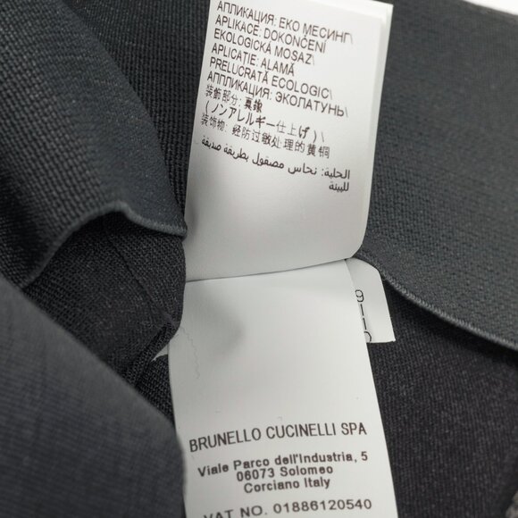 Brunello Cucinelli SS/21 Grey Wool-Blend Monili-Bead Trousers - Picture 14 of 14